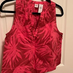 Gap women’s sleeveless linen/cotton blend top, size m NWT